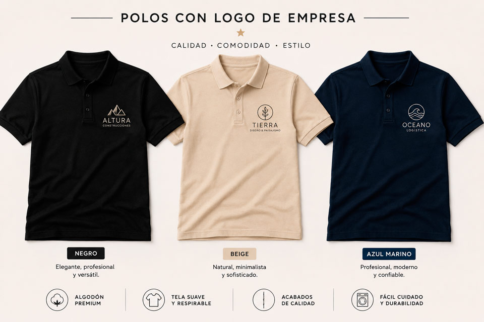 Polos logo empresa en Palma de Mallorca